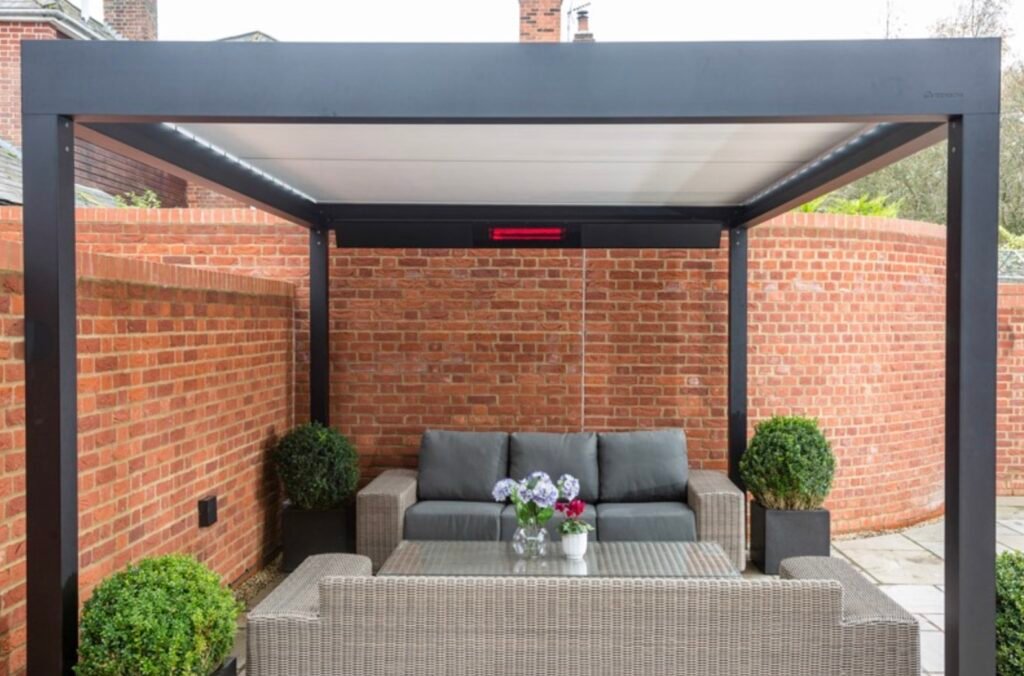 louvered roof veranda Berkshire