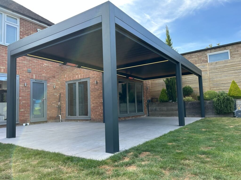bioclimatic pergola reading